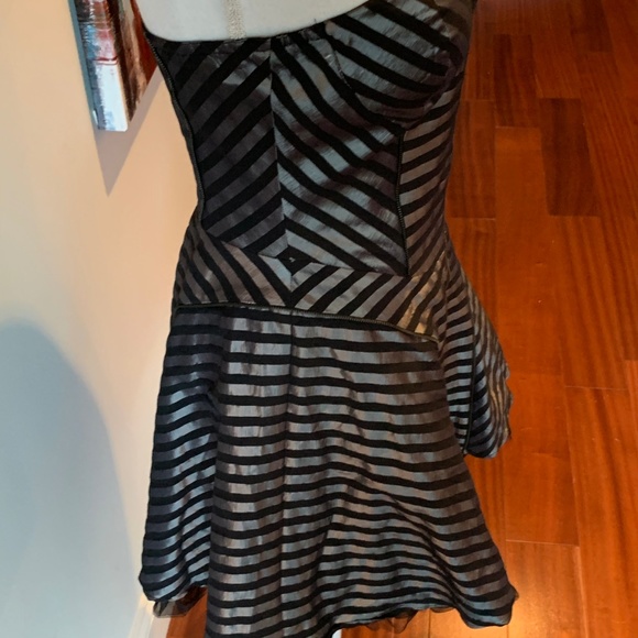 Strapless  Black, Silver with Lace trimming - Picture 4 of 4